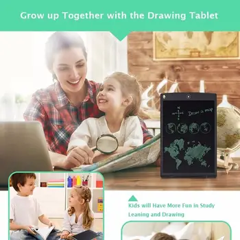 

Ultra Thin 12 Inch LCD Digital Writing Tablet Drawing Board Sketchpad Electronic Graphic Board with Mouse Pad & Ruler