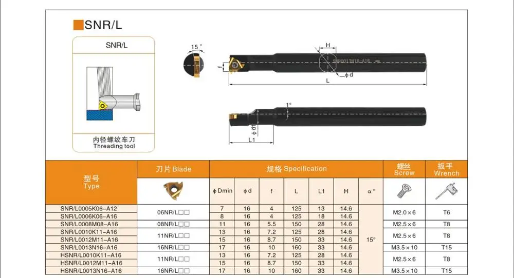 BEYOND 8mm 6mm SNR SNR0008K11 SNR0010K11 SNR0012K11 SNR0007M08 SNR0006K06 A16 Threading Lathe Tool Holder CNC Carbide Inserts