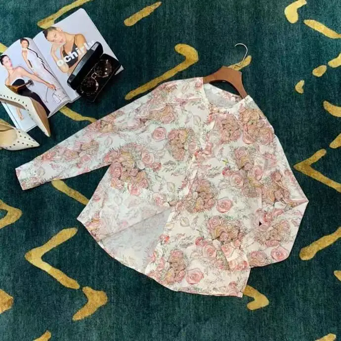 AH12277, модные женские блузки и рубашки,, Подиумные, Роскошные, известный бренд, Европейский дизайн, вечерние, стильная женская одежда