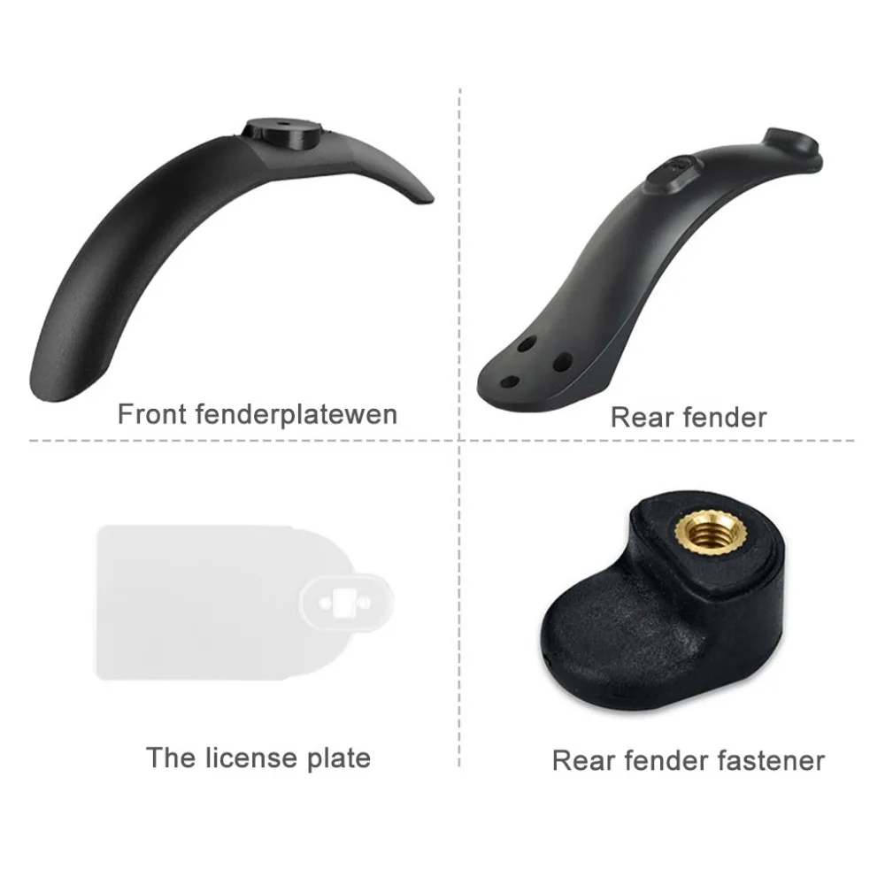 Outdoor Front Rear Fenders Replacements Parts for Xiaomi Mijia M365 Electric Scooters #2D31 (5)