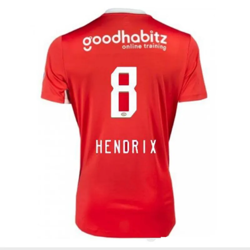 psv Eindhoven домашние красные мужские футбольные майки H. LOZANO Erick Gutierrez L. DE JONG BERGWIJN 19 20 psv Eindhoven футбольная рубашка