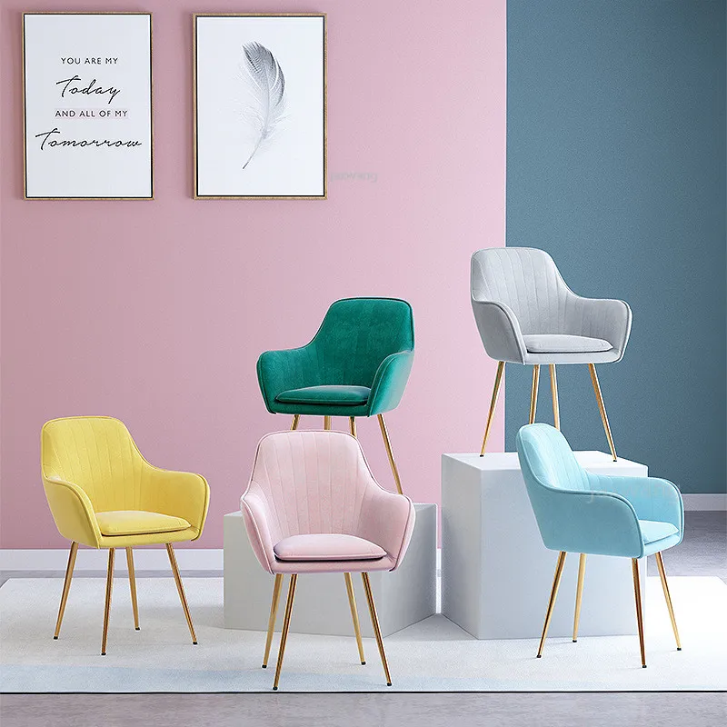 Современный обеденный стул в скандинавском стиле, индивидуальные стулья, офисное кресло, кресло для отдыха, кресло из кованого железа, мебель для дома