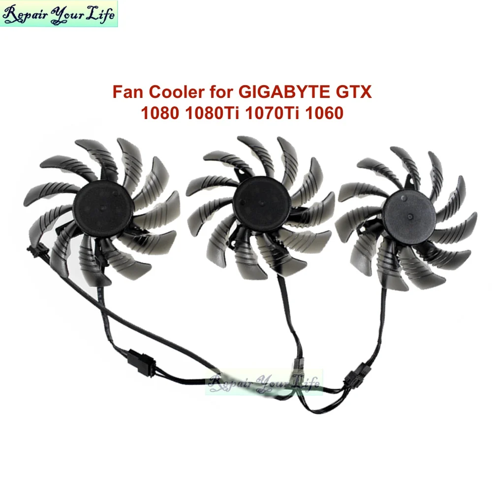 75Mm T128010Su Ventole Di Raffreddamento Della Scheda Grafica Per Gigabyte Gtx1060 Gtx1070 Gtx 1080 1080Ti 1070Ti 1060 Radiatore Di Raffreddamento Del