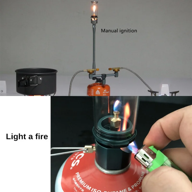 Skup Ultralight przenośny Camping lampa lampa gazowa turystycznych namiot lampki nocne Camping gaz latarnia nowy