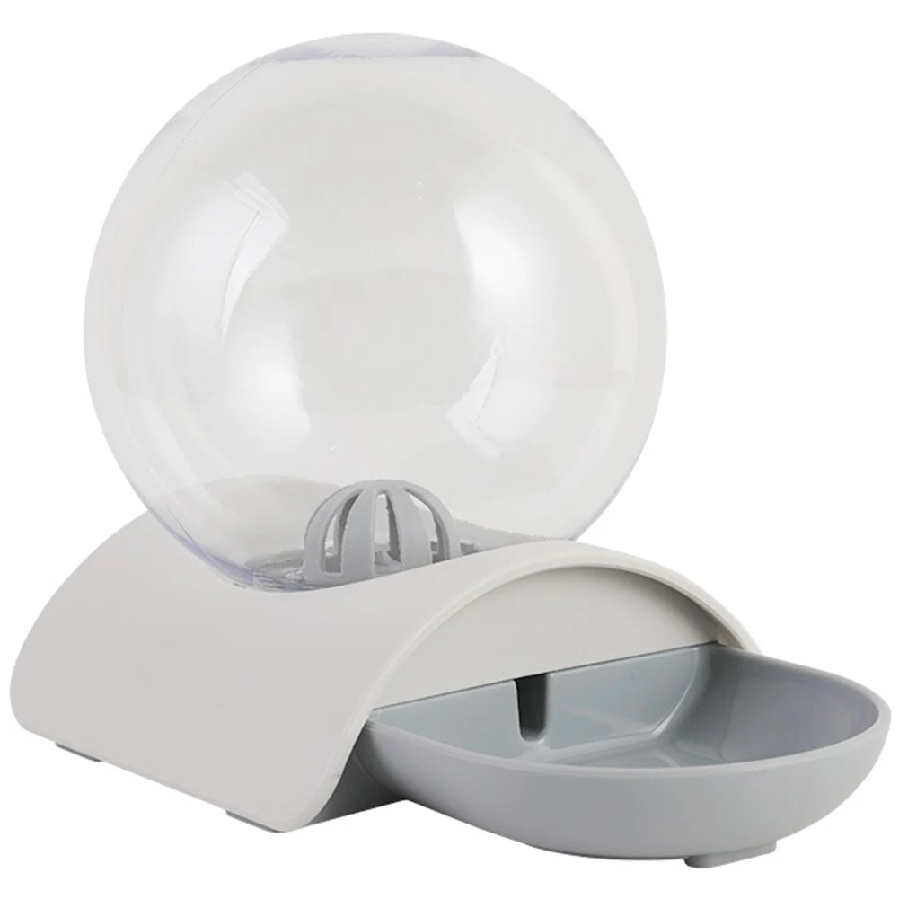 Grey Bubble Shape Accessories Pet Home Kitten Dog Cat Drinking 2.8L Water Dispenser Easy Install Puppy Bowl Feeder Automatic Fountain - Цвет: Grey