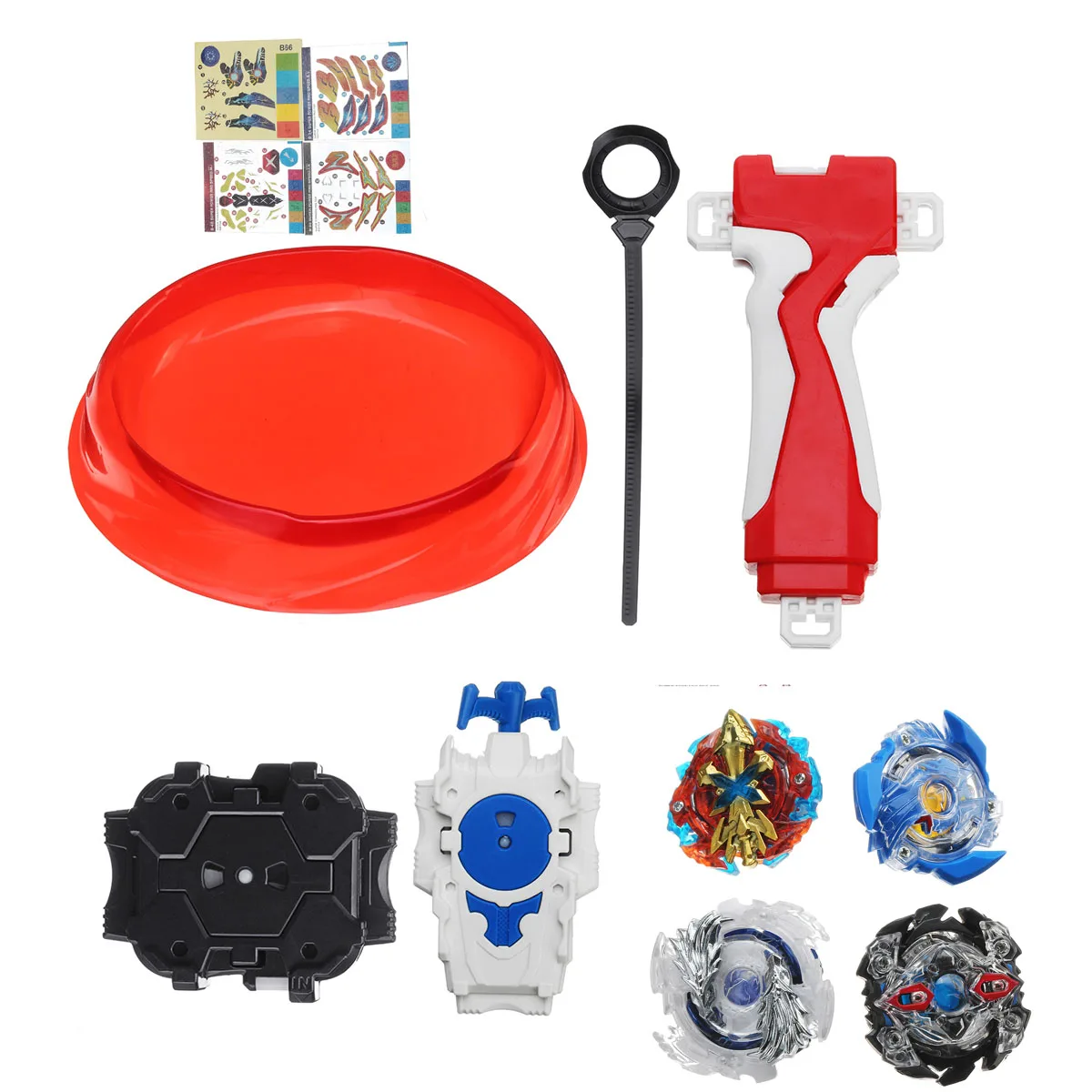 DIY Blasting Battle gyro With Competitive Battle Disk Wheel Toy Handle Launch Combination Kids Birthday Gift Exciting Duel Toy