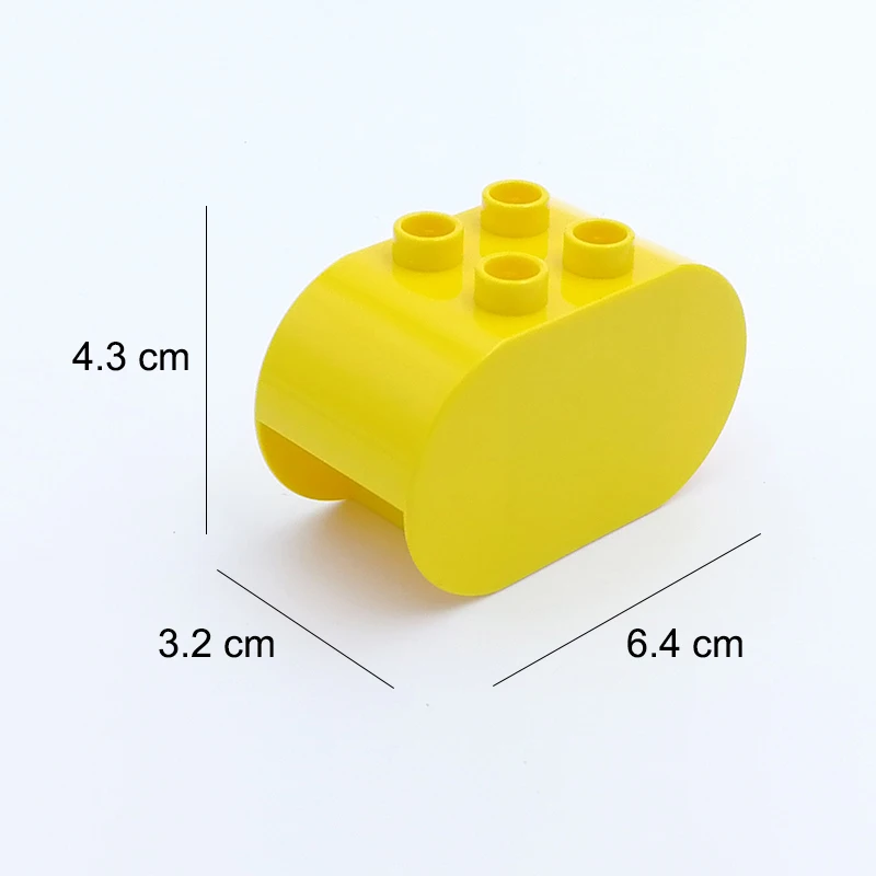 Конструктор Duplo MOC большой 4198 дюйма 2X4X2 с закругленными концами|Блочные
