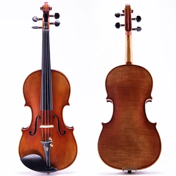 Violín 4/4 de concierto de estilo Stradivarius, madera europea, 4/4 ¡Barniz de aceite superior! ¡Tono superior!