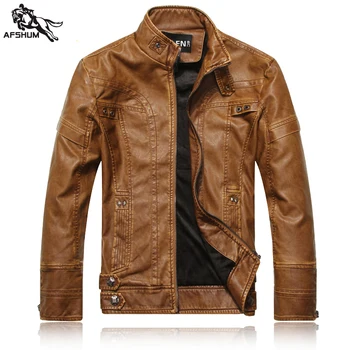 

new leather jacket men Slim Short Collar Jaqueta COURO bomber leather coats suede motorcycle Cashmere jacket Coat Windbreaker