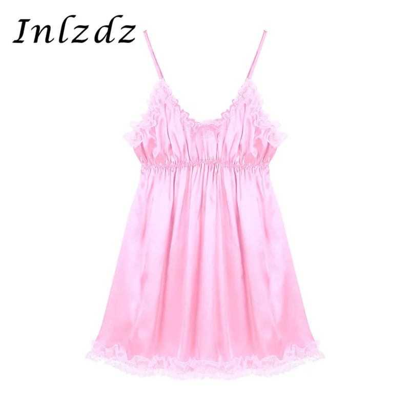 

Mens Sissy Crossdresser Dress Sissy Underwear Set Lingerie Exotic Sets Hem Satin Sissy Dress Male Exotic Lingerie Suit Costumes