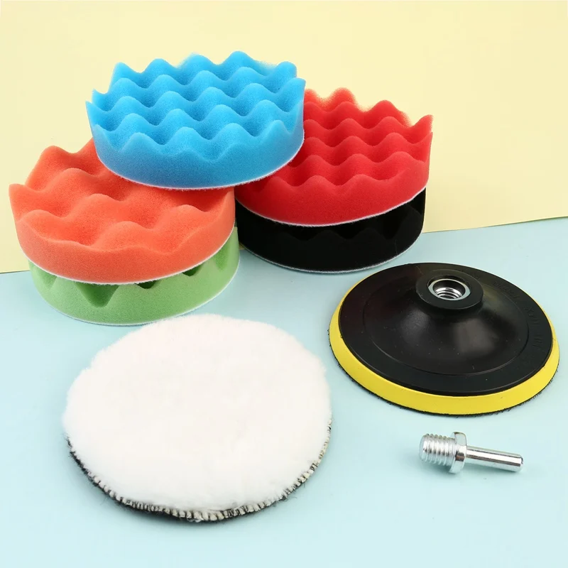 8 Piece 4/5/6/7 Car Sponge Pad Kit