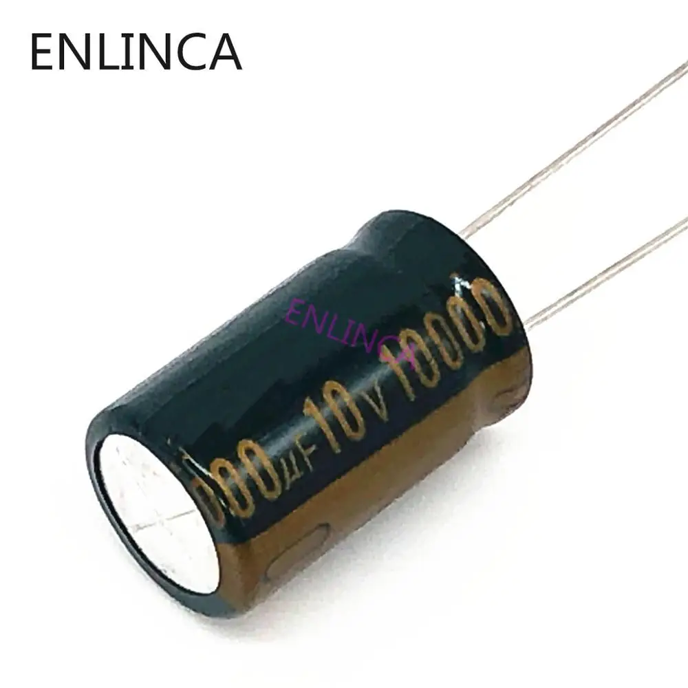 8pcs/lot 10v 10000UF Low ESR / Impedance high frequency aluminum