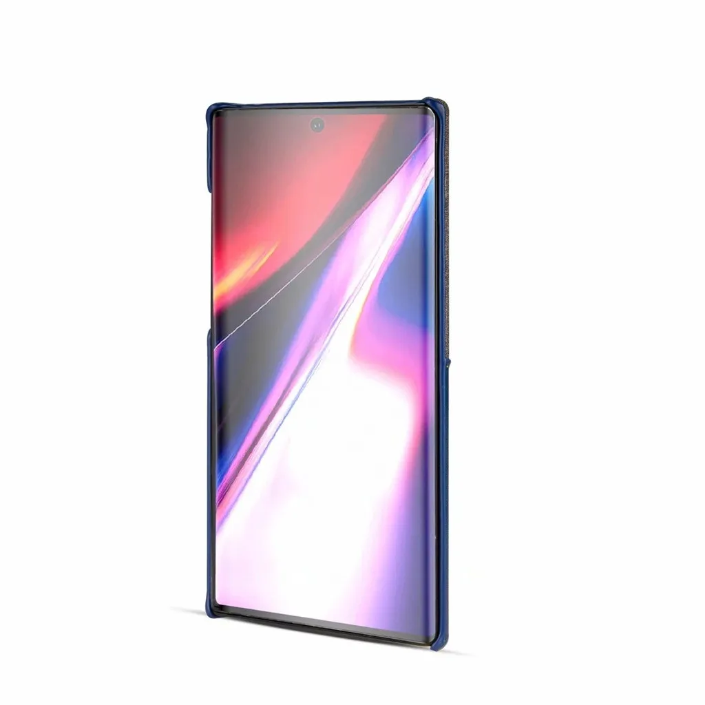 Для samsung Galaxy Note 10 Plus 6,8 дюймов кожаный тканевый защитный чехол тонкий облегающий кожаный чехол для сотового телефона