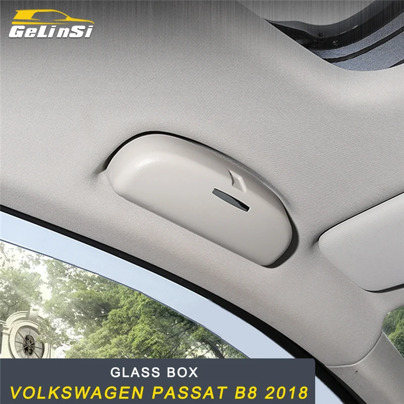

GELINSI Sunglass Case Door Storage Organizing Box Case Interior Accessories For Volkswagen Passat B8 2018 Car Styling