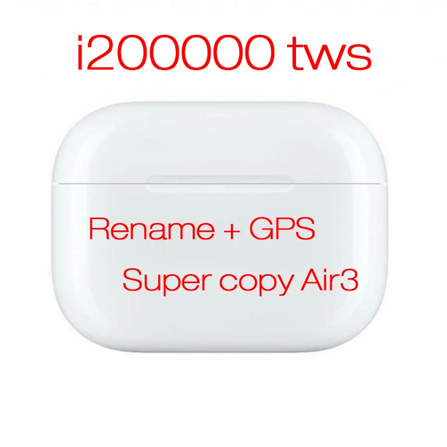 

New i100000 TWS Air Pro 3 Wireless Headphone 1:1 Copy Bluetooth Earphone change name and GPS location function pk i90000 pro tws