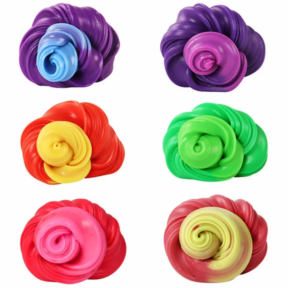 

Nonmagnetic plasticine thermal discoloration bouncing color mud non-toxic non-stick hand super light safety manual sandy childre