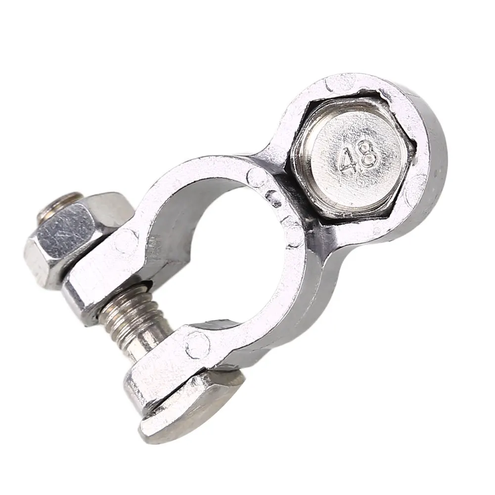 1set Car Vehicle Marine Ship Heavy Duty Battery Terminal Clamp With Cover