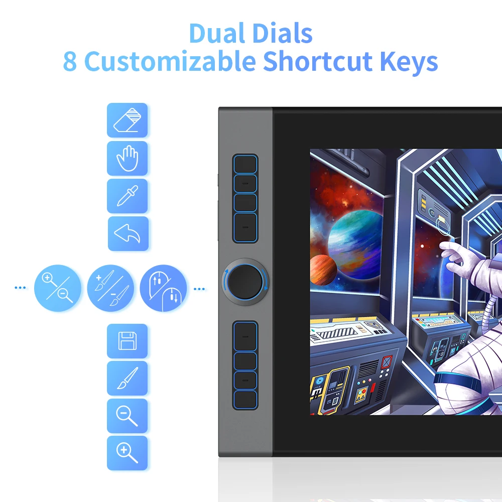 شاشة رسم رقمية فاخرة ١٦ بوصة