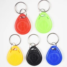 10 pces em4305 t5577 cópia regravável reescrever duplicado rfid tag proximidade id token chave keyfobs anel 125khz cartão de acesso
