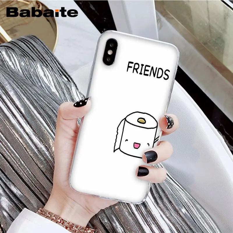 A3 Babaite BFF лучшие друзья бургер и картофель фри еда роскошный высокий-протектор на конце чехол для iPhone X XS MAX 6 6S 7 7plus 8 8Plus 5 5S XR - Цвет: A3