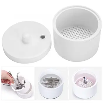 

Manicure Vacuum Cleaner Disinfection Round Box Sterilizer Pot Clean Jar for Nail Art Metal Tools Manicure Accessories Nail Art