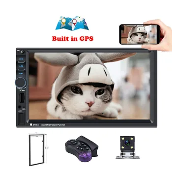 

HD 7" Autoradio 2 Din Car Radio Coche Recorder Touch Screen Car Audio Bluetooth MP5 Multimidio Player 7018B 2 Din GPS Navigation
