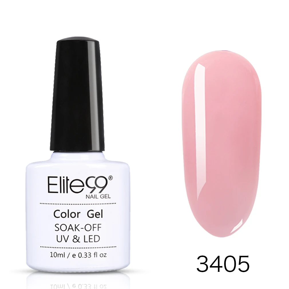 NU3405 Elite99 французский телесный Цветной Гель-лак для ногтей Vernis Полупостоянный УФ-гель для ногтей лак-праймер впитывающий Гель-лак для ногтей - Цвет: NU3405