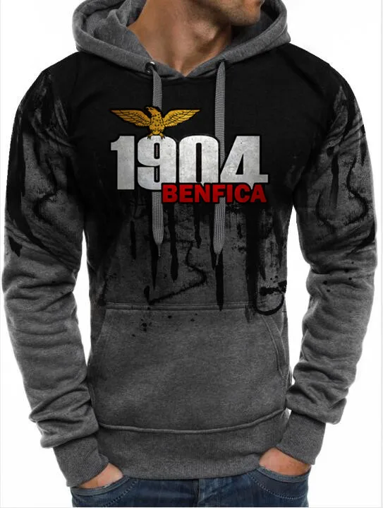 Новое поступление Мужская одежда модные толстовки BENFICA 1904 повседневные уличные