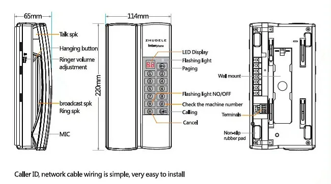 20-way) Top Quality Home Indoor Interphone Broadcast/Group calling unlock(optional) Multi-function audio intercom system