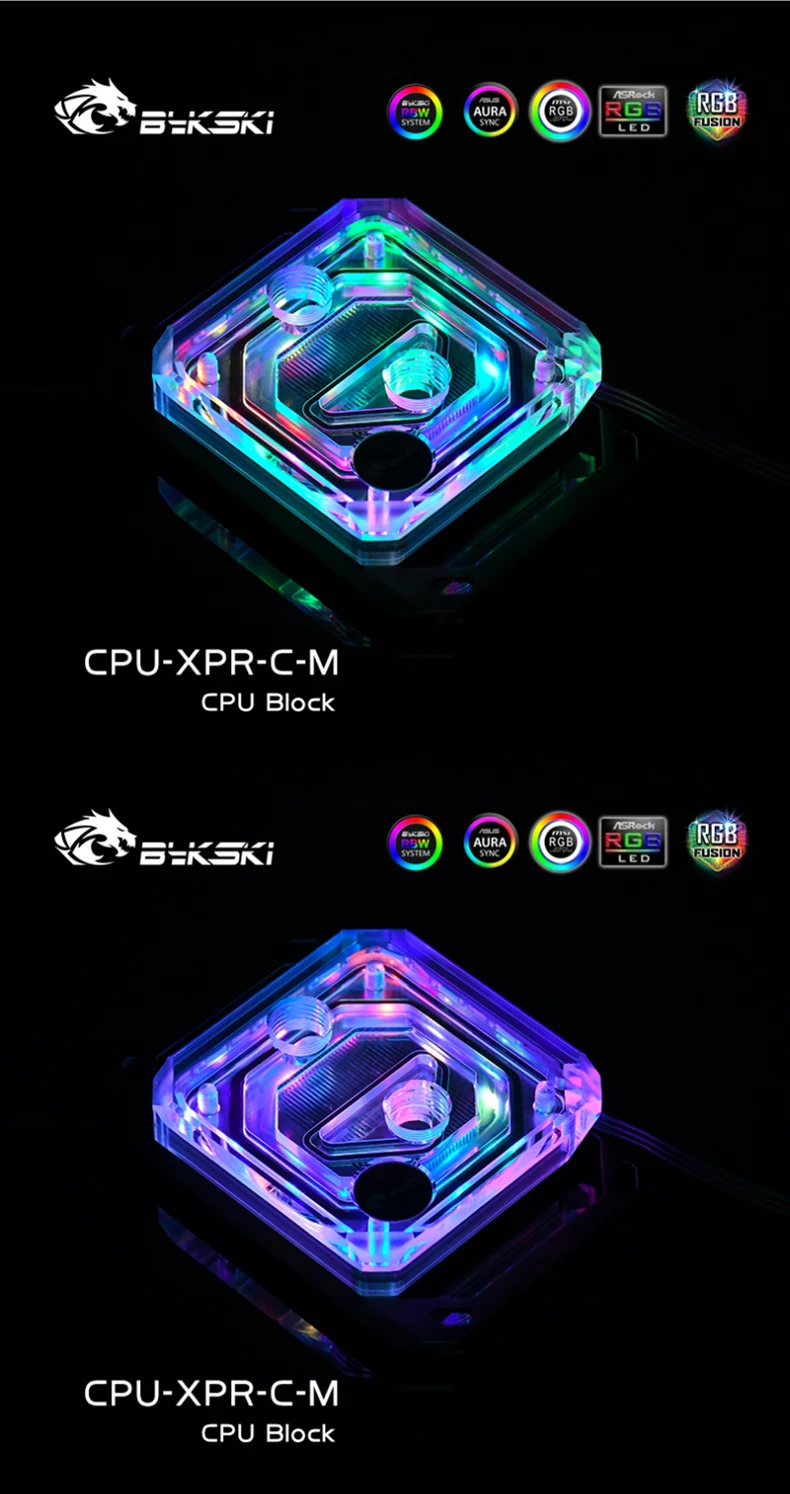 Bykski CPU Block Use for INTEL LGA115X 1200 1700 2011 /AMD Ryzen 3/5/7 X470 X570 Water Cooler Radiator CPU-XPR-C-M/CPU-XPR-C-I 14 H66ffaab3beb147f09798802381242efcI