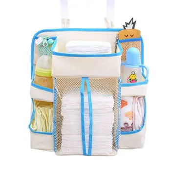 

Crib Bedside Storage Hanging Bag Diaper Case Multi-function Kids Infants Stroller Bags Rack for Baby Supplies