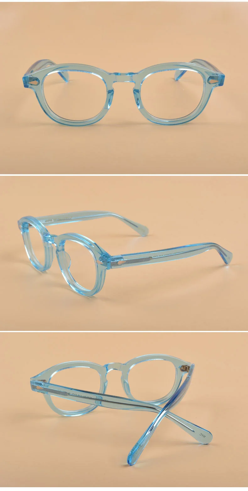Высококачественные оптические очки, оправа для мужчин и женщин, модные брендовые винтажные цветные ацетатные очки с коробкой