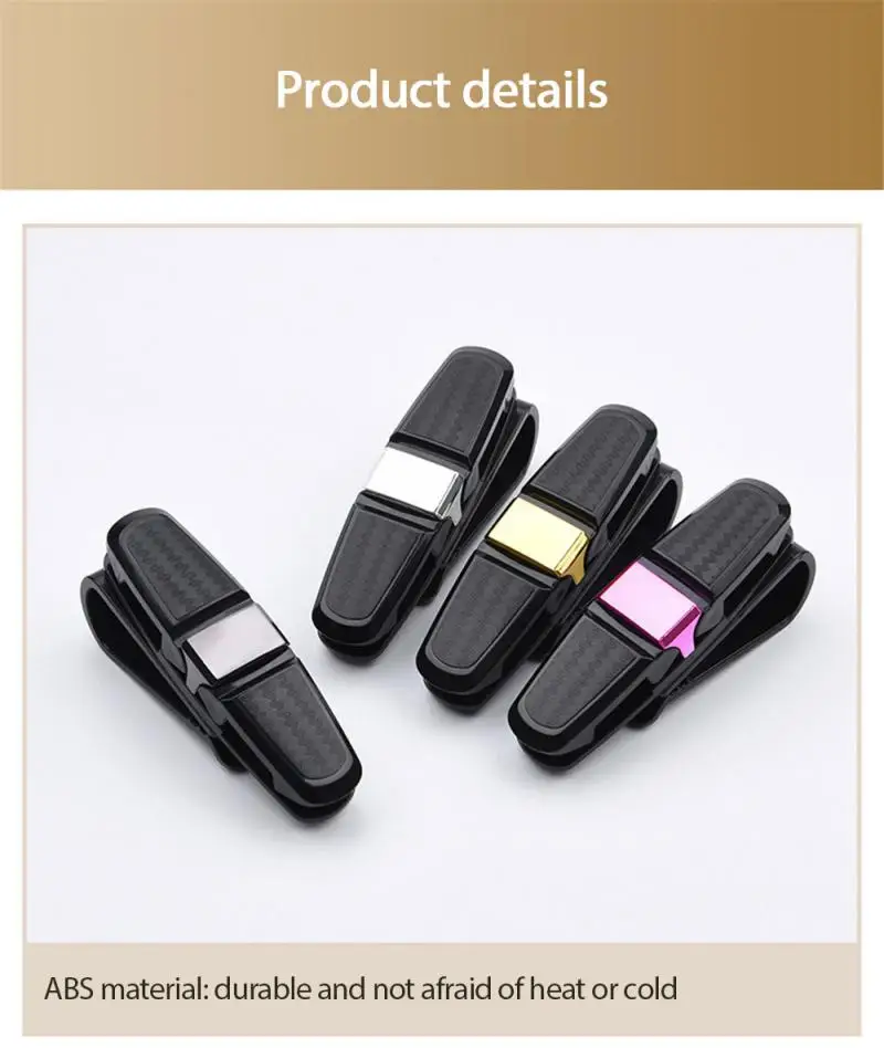 Universal Car Auto Sun Visor Glasses Box Sunglasses Clip Card Ticket Holder Fastener Pen Case Eyeglasses Accessories |