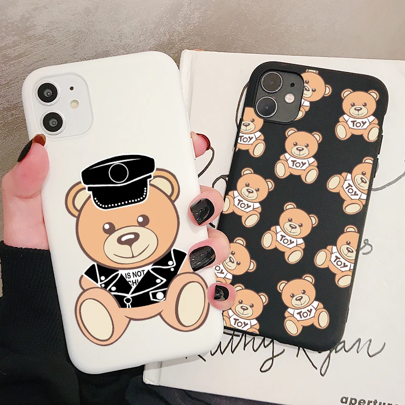 Популярный итальянский чехол для телефона с медведем XiaoMi RedMi Note 8 7 6 5 K20 Pro матовые