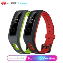 Умный Браслет huawei Honor Band 4 для бега, трекер, умный плавательный водонепроницаемый Bluetooth фитнес-трекер, монитор сна