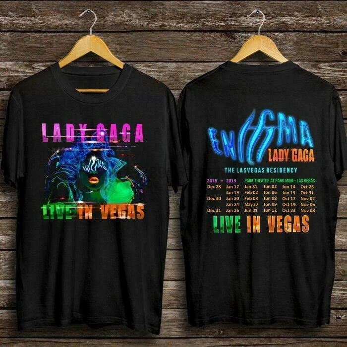 Женская футболка GAGA LIVE IN VEGAS 2018-2019 TOUR NEW UNISEX USA SIZE EN1 |