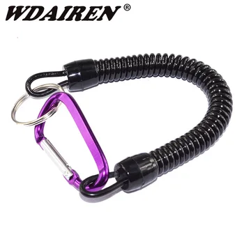 

1pcs Fishing Lanyards Boating Ropes Retention String Fishing Rope with Camping Carabiner Secure Lock Fishing Tools Accessories