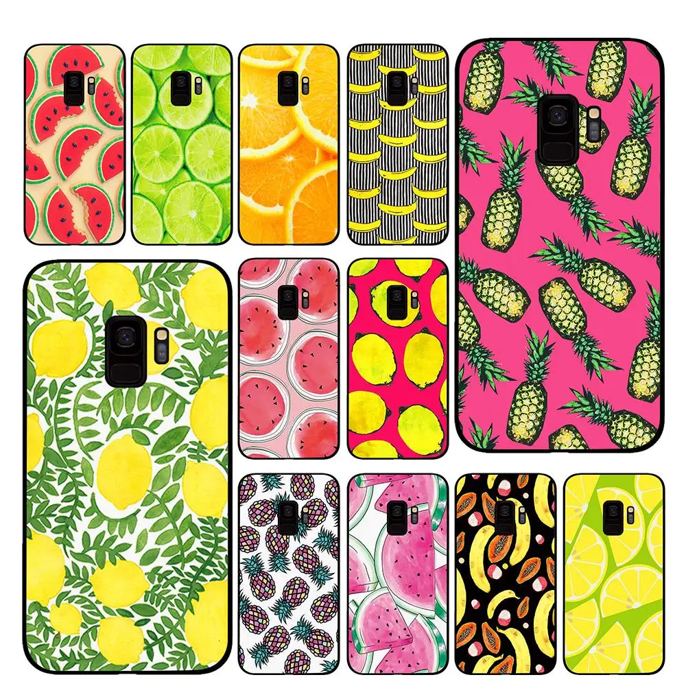 

Watermelon pineapple tropical fruit Phone Case for Samsung Galaxy A6 A8 Plus A7 A9 2018 A5 2017 18 J530 J7 J8