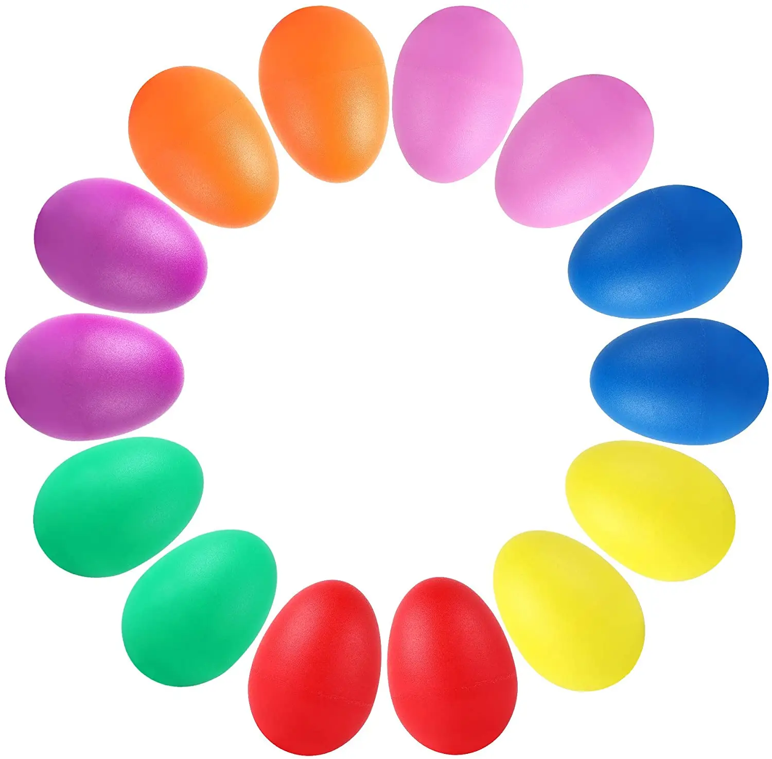 20 sztuk plastikowe perkusyjne marakasy Shaker dźwięk muzyczny jajko kolorowe Instrument muzyczny dziecko maluch Childre Toy