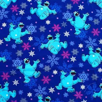 

1 yard Animal Fabric, Dinosaur and snowflower, Cotton Woven Fabric (width=140cm)