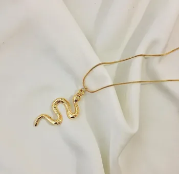 

V-312 Metal snake chain necklace Fashion Alloy Serpent Pendant Necklace Women Glamour gift