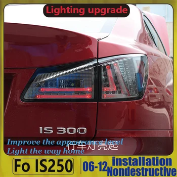 

Fit for Lexus IS250/IS300/IS350 2006-2012 Tail light Led Design Red Lens Taillight Assembly Rear Lamp sonar Brand