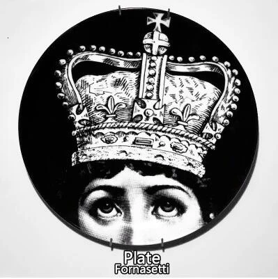 Rosenthal Piero fornasetti настенная декоративная тарелка 8 дюймов тарелка керамическая настенная подвесная декоративная доска художественная тарелка - Цвет: 28
