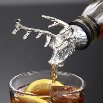 

Mini Deer head wine decanter Portable Quik Wine Aerator Acrylic Wine Pourer Bar Office Fast Red Wine Decanter for Family Party