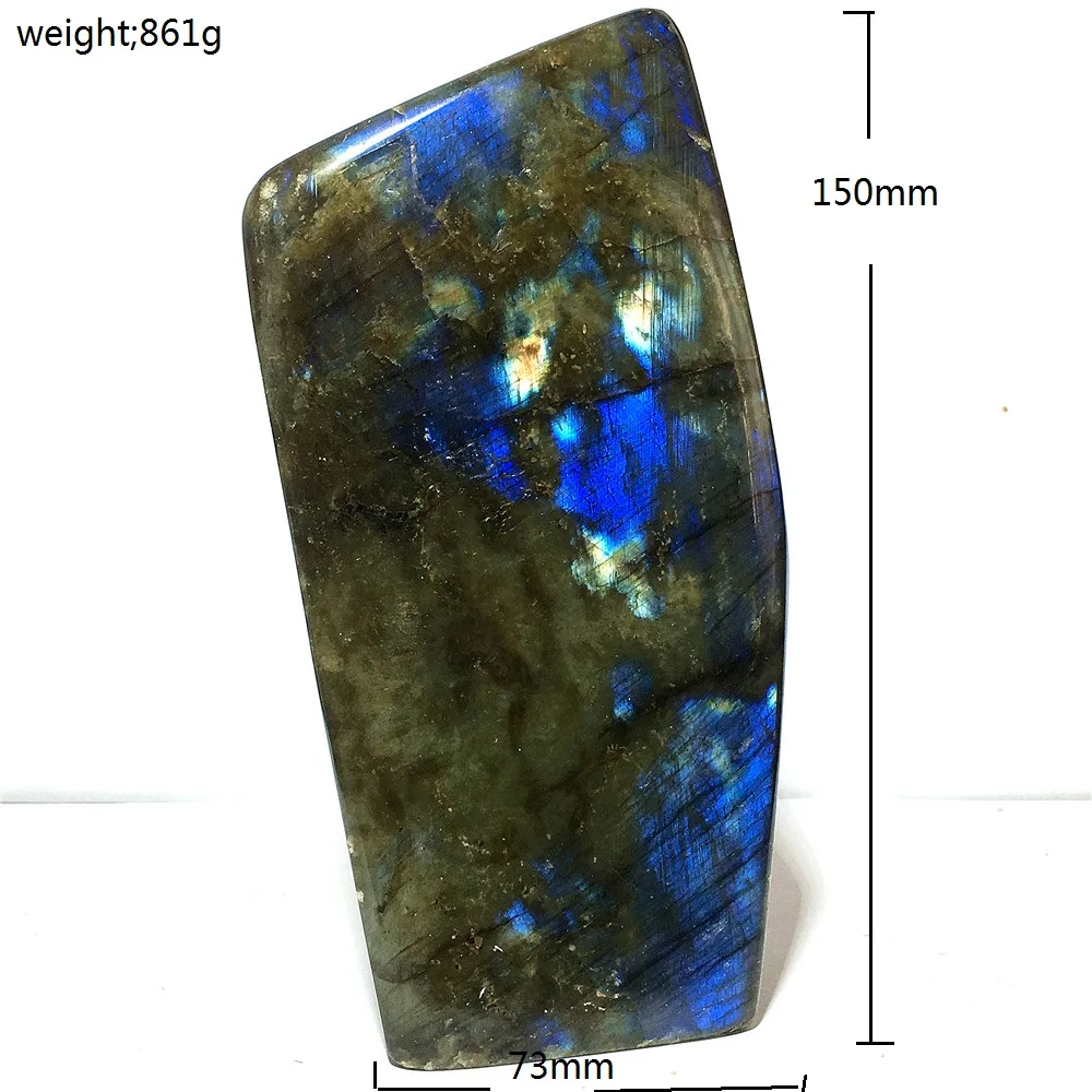 Натуральный кристалл кварца slics натуральный Лабрадорит декоративные хрустальные камни и кристаллы - Цвет: 7