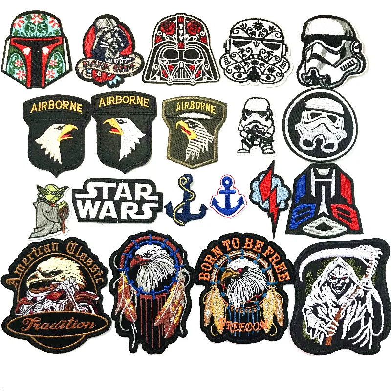 

Eagle freedom Air Force Badge Iron On Patches Embroidered Applique for Jacket Clothes Stickers Badge DIY individuality patches