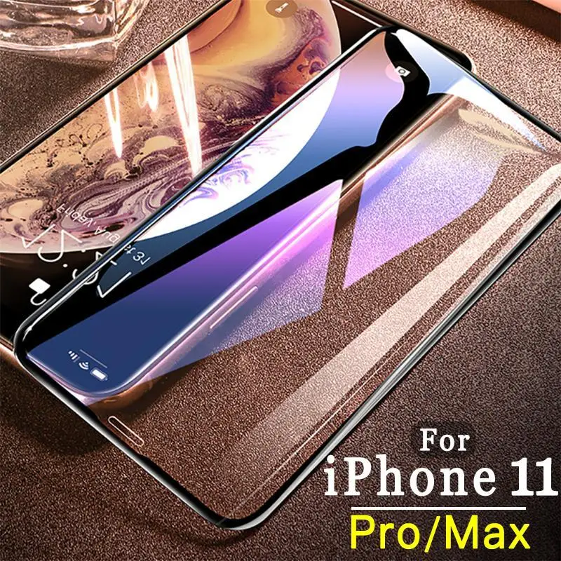 Пленка из закаленного стекла для iPhone 11 Pro Max 6,5 Защитная пленка с полным покрытием для iPhone XS Max XR X 6 6s 7 8 Plus