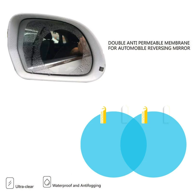 2/4 шт. автомобиль боковая Зеркало заднего вида Водонепроницаемый Анти-Туман Пленка боковое окно Стекло пленка может защитить вашу видения вождения очки солнечные очки в дождливые дни