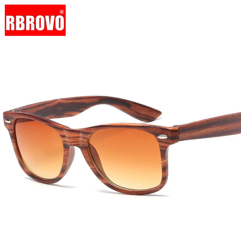 RBROVO роскошные солнцезащитные очки для женщин, имитация дерева, солнцезащитные очки, бамбуковое зерно, классические, для рыбалки, винтажные, для путешествий на открытом воздухе, Oculos De Sol