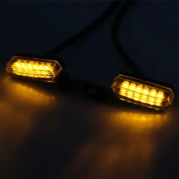

Lamp Indicators Lights Amber DC 12V Turn Signal 2pcs set Mini LED Blinkers